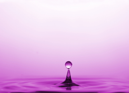 water drops and waves afloat