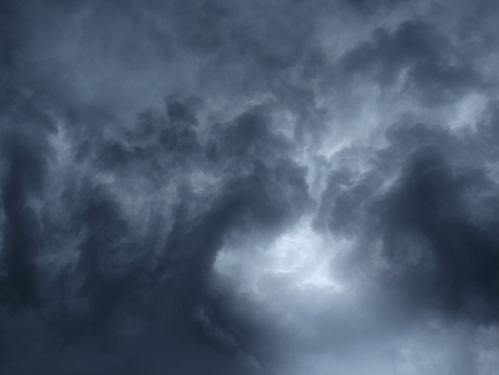 stormy weather and  dangerous cloudsの写真素材