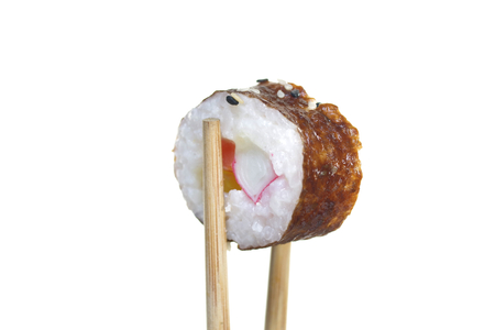     portion sushi  isolated on a white background    の写真素材