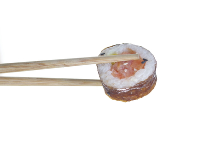    portion sushi  isolated on a white background    の写真素材