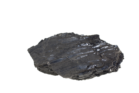 black carbon on a white backgroundの写真素材