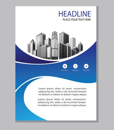 cover Brochure layout annual report poster flyer in A4 with geometric shapeのイラスト素材