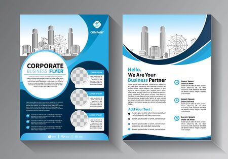 Business abstract vector template. Brochure design, cover modern layout, annual report, poster, flyer in A4 with colorful triangles, geometric shapes for tech, science, market with light backgroundのイラスト素材