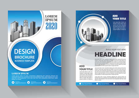 Brochure template layout, cover design annual report, magazine, flyer or booklet backgroundのイラスト素材