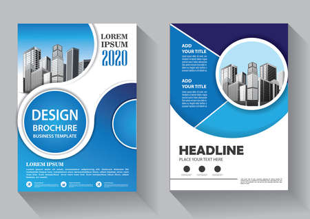Brochure template layout, cover design annual report, magazine, flyer or booklet backgroundのイラスト素材