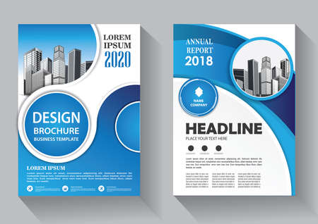 Brochure template layout, cover design annual report, magazine, flyer or booklet backgroundのイラスト素材