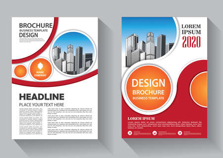 Brochure template layout, cover design annual report, magazine, flyer or booklet backgroundのイラスト素材