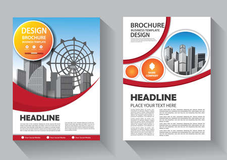 Brochure template layout, cover design annual report, magazine, flyer or booklet backgroundのイラスト素材