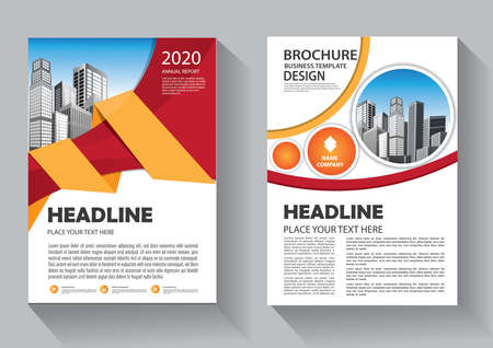 Brochure template layout, cover design annual report, magazine, flyer or booklet backgroundのイラスト素材