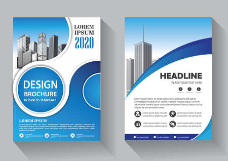 Brochure template layout, cover design annual report, magazine, flyer or booklet backgroundのイラスト素材