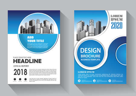 Brochure template layout, cover design annual report, magazine, flyer or booklet backgroundのイラスト素材