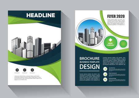 Brochure template layout, cover design annual report, magazine, flyer or booklet backgroundのイラスト素材