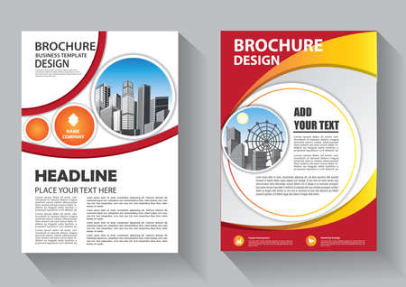 Brochure template layout, cover design annual report, magazine, flyer or booklet backgroundのイラスト素材