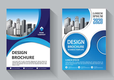 Brochure template layout, cover design annual report, magazine, flyer or booklet backgroundのイラスト素材