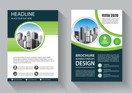 Brochure template layout, cover design annual report, magazine, flyer or booklet backgroundのイラスト素材
