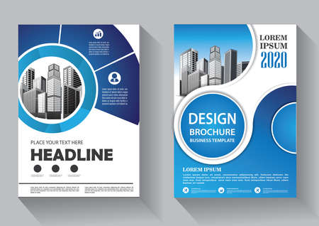 Brochure template layout, cover design annual report, magazine, flyer or booklet backgroundのイラスト素材