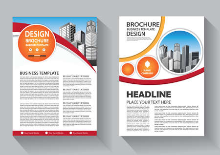 Brochure template layout, cover design annual report, magazine, flyer or booklet backgroundのイラスト素材
