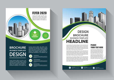 Brochure template layout, cover design annual report, magazine, flyer or booklet backgroundのイラスト素材
