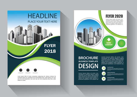 Brochure template layout, cover design annual report, magazine, flyer or booklet backgroundのイラスト素材