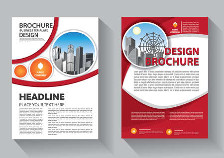 Brochure template layout, cover design annual report, magazine, flyer or booklet backgroundのイラスト素材