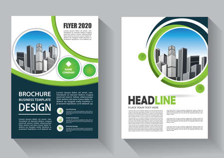 Brochure template layout, cover design annual report, magazine, flyer or booklet backgroundのイラスト素材