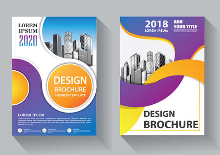 Brochure template layout, cover design annual report, magazine, flyer or booklet backgroundのイラスト素材