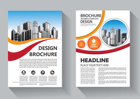 Brochure template layout, cover design annual report, magazine, flyer or booklet backgroundのイラスト素材