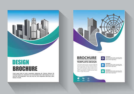 Brochure template layout, cover design annual report, magazine, flyer or booklet backgroundのイラスト素材