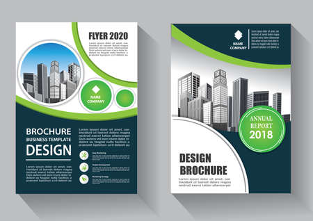 Brochure template layout, cover design annual report, magazine, flyer or booklet backgroundのイラスト素材