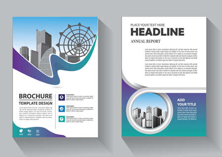 Business abstract vector template. Brochure design, cover modern layout, annual report, poster, flyer in A4 with colorful triangles, geometric shapes for tech, science, market with light backgroundのイラスト素材