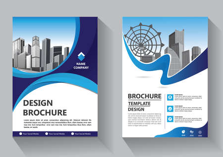 Business abstract vector template. Brochure design, cover modern layout, annual report, poster, flyer in A4 with colorful triangles, geometric shapes for tech, science, market with light backgroundのイラスト素材