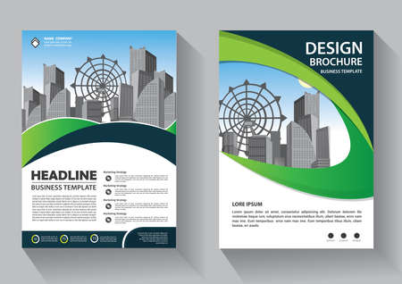 Business abstract vector template. Brochure design, cover modern layout, annual report, poster, flyer in A4 with colorful triangles, geometric shapes for tech, science, market with light backgroundのイラスト素材