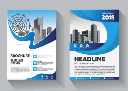 Business abstract vector template. Brochure design, cover modern layout, annual report, poster, flyer in A4 with colorful triangles, geometric shapes for tech, science, market with light backgroundのイラスト素材