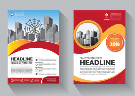 Business abstract vector template. Brochure design, cover modern layout, annual report, poster, flyer in A4 with colorful triangles, geometric shapes for tech, science, market with light backgroundのイラスト素材