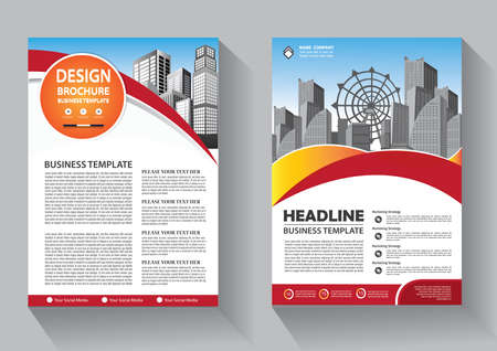 Business abstract vector template. Brochure design, cover modern layout, annual report, poster, flyer in A4 with colorful triangles, geometric shapes for tech, science, market with light backgroundのイラスト素材