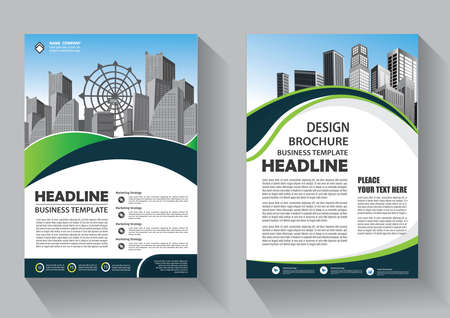 Brochure design, cover modern layout, annual report, poster, flyer in A4 with colorful triangles, geometric shapes for tech, science, market with light backgroundのイラスト素材