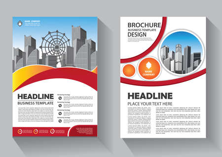 Business abstract vector template. Brochure design, cover modern layout, annual report, poster, flyer in A4 with colorful triangles, geometric shapes for tech, science, market with light backgroundのイラスト素材