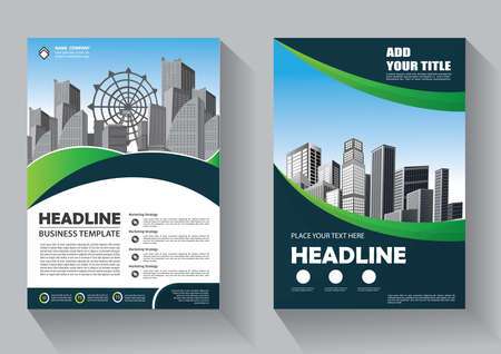 Business abstract vector template. Brochure design, cover modern layout, annual report, poster, flyer in A4 with colorful triangles, geometric shapes for tech, science, market with light backgroundのイラスト素材