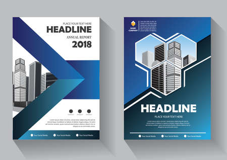 Brochure template layout, cover design annual report, magazine, flyer or booklet backgroundのイラスト素材