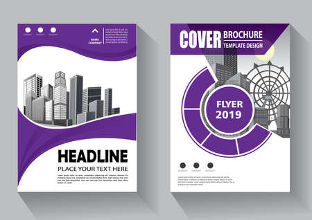 Brochure template layout, cover design annual report, magazine, flyer or booklet backgroundのイラスト素材
