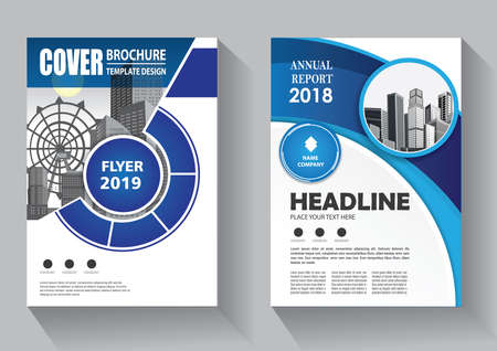 Brochure template layout, cover design annual report, magazine, flyer or booklet backgroundのイラスト素材
