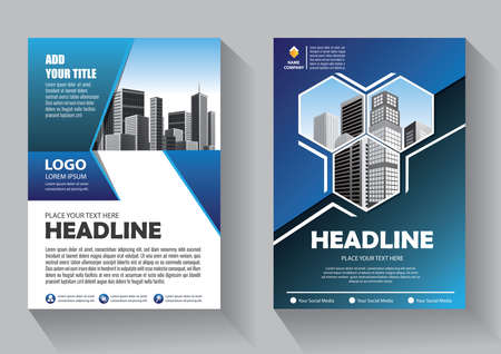 Brochure template layout, cover design annual report, magazine, flyer or booklet backgroundのイラスト素材