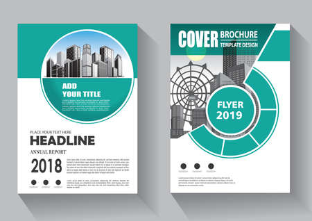 Brochure template layout, cover design annual report, magazine, flyer or booklet backgroundのイラスト素材