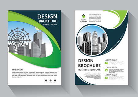 Business abstract vector template. Brochure design, cover modern layout, annual report, poster, flyer in A4 with colorful triangles, geometric shapes for tech, science, market with light backgroundのイラスト素材