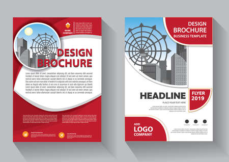 Business abstract vector template. Brochure design, cover modern layout, annual report, poster, flyer in A4 with colorful triangles, geometric shapes for tech, science, market with light backgroundのイラスト素材