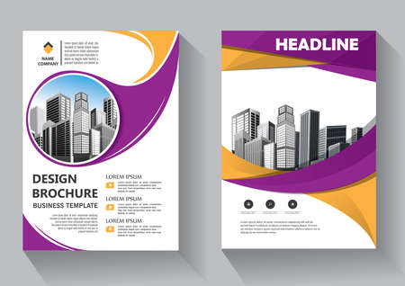 Business abstract vector template. Brochure design, cover modern layout, annual report, poster, flyer in A4 with colorful triangles, geometric shapes for tech, science, market with light backgroundのイラスト素材