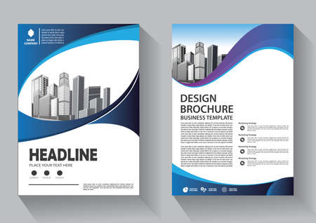 Business abstract vector template. Brochure design, cover modern layout, annual report, poster, flyer in A4 with colorful triangles, geometric shapes for tech, science, market with light backgroundのイラスト素材