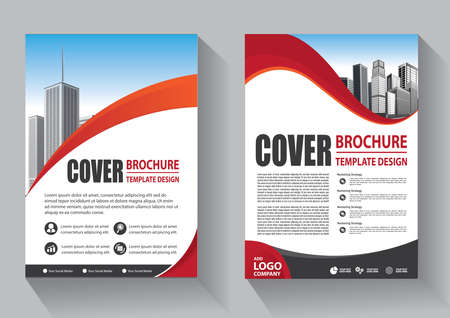 Business abstract vector template. Brochure design, cover modern layout, annual report, poster, flyer in A4 with colorful triangles, geometric shapes for tech, science, market with light backgroundのイラスト素材