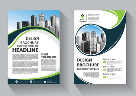 Business abstract vector template. Brochure design, cover modern layout, annual report, poster, flyer in A4 with colorful triangles, geometric shapes for tech, science, market with light backgroundのイラスト素材