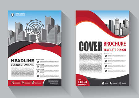 Business abstract vector template. Brochure design, cover modern layout, annual report, poster, flyer in A4 with colorful triangles, geometric shapes for tech, science, market with light backgroundのイラスト素材